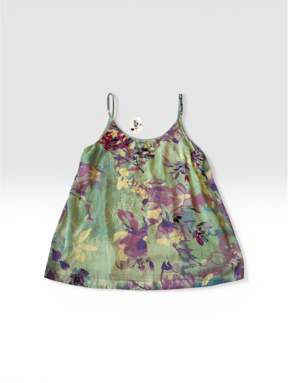 Staccato NWT Women's Medium Floral Watercolor Camisole Flowy Blue Purple Sz m
